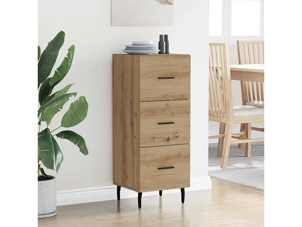 Buffet chêne artisanal 34 x 34,5 x 90 cm Bois d'ingénierie