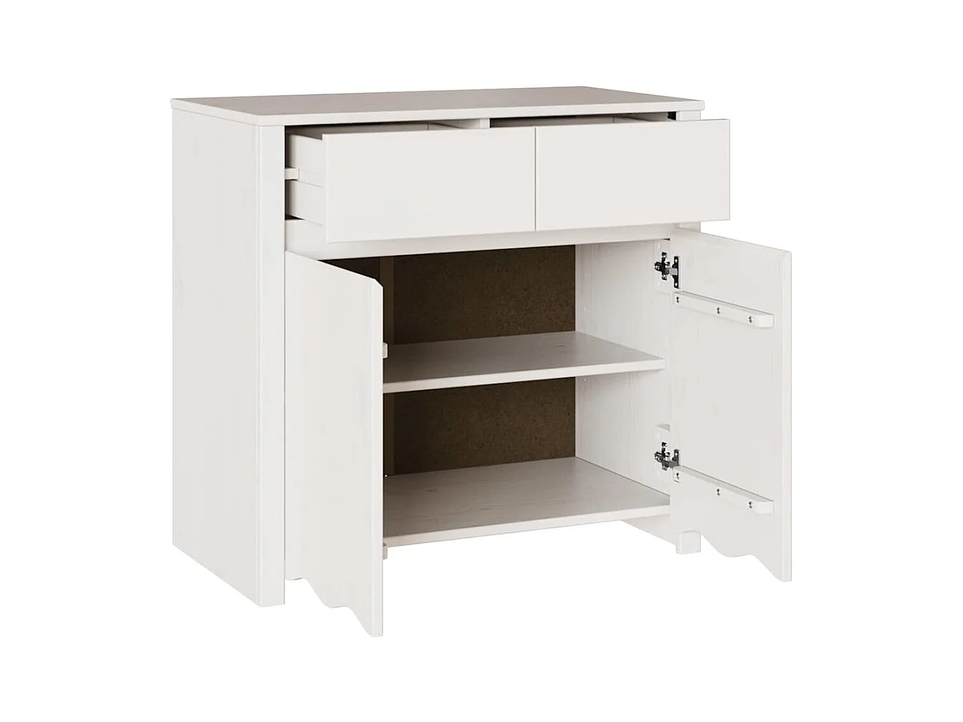 Buffet Drammen Blanc 79 x 43 x 75,5 cm Bois de pin massif