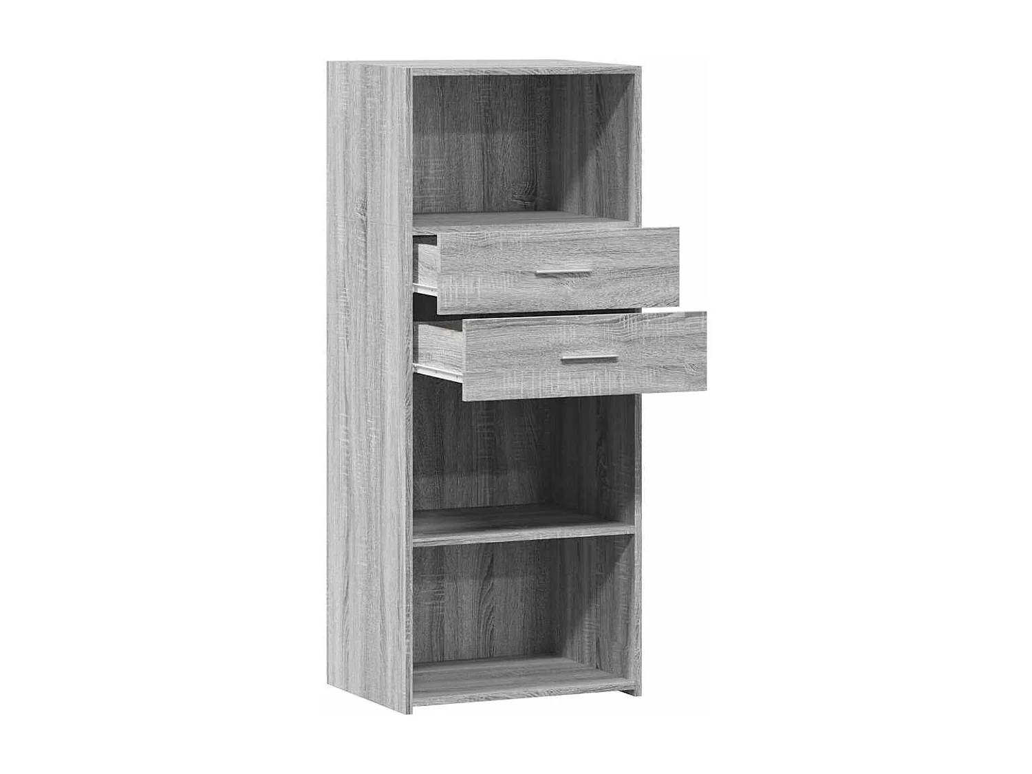 Buffet haut sonoma gris 50x42,5x124 cm bois d'ingénierie