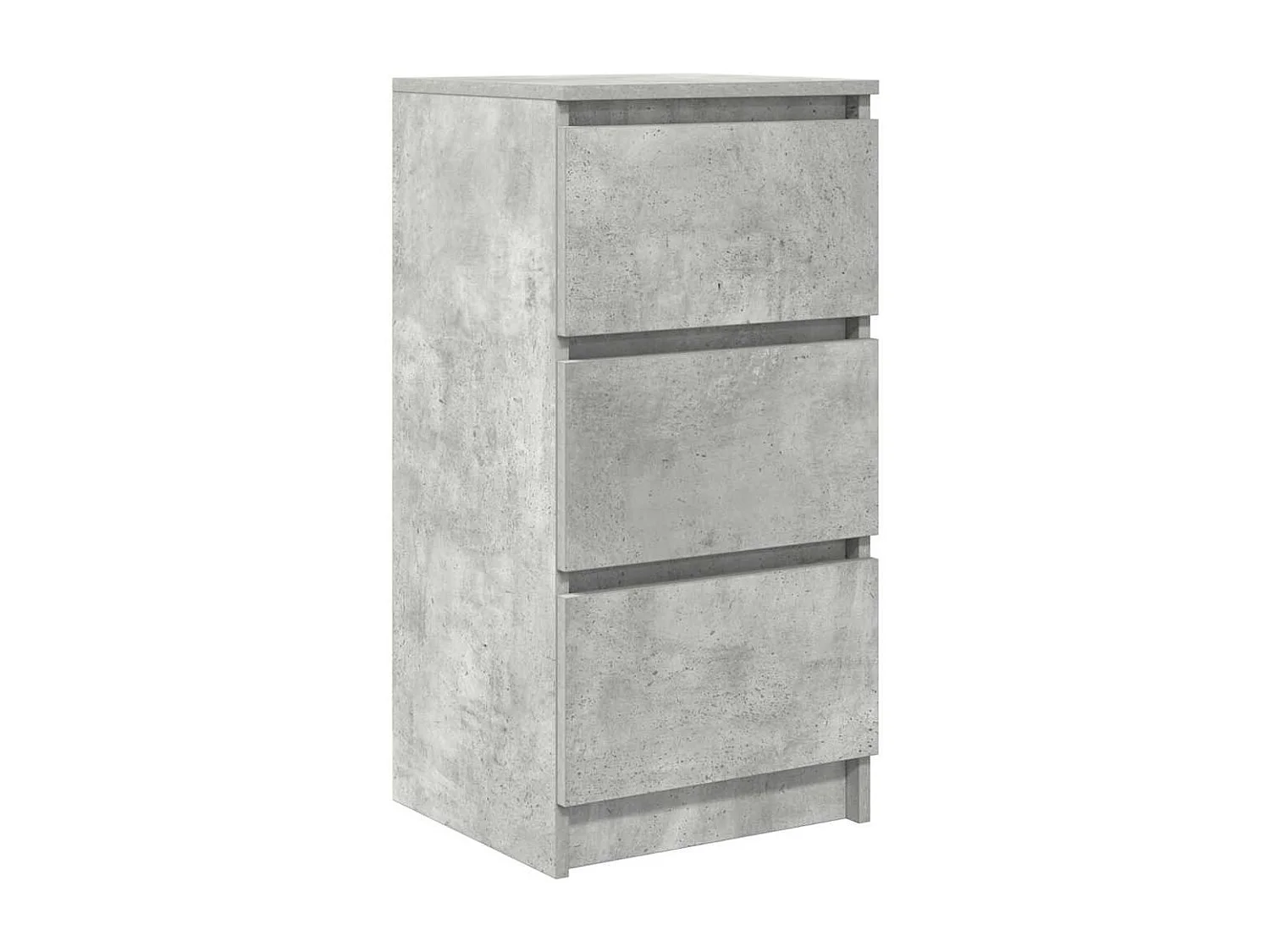 Buffet gris béton 37,5x35x76 cm bois d'ingénierie