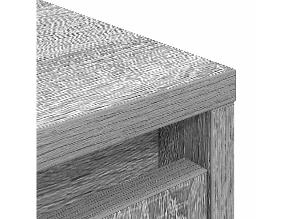 Buffet haut sonoma gris 29,5x34x119,5 cm bois d'ingénierie