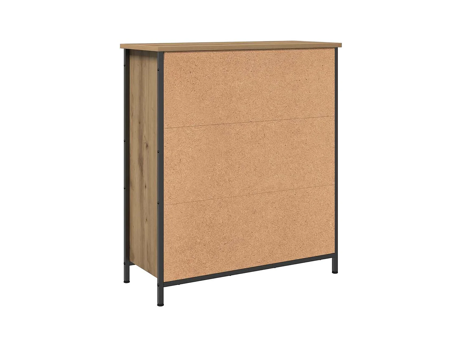 Buffet chêne artisanal 70x30x80 cm bois d'ingénierie