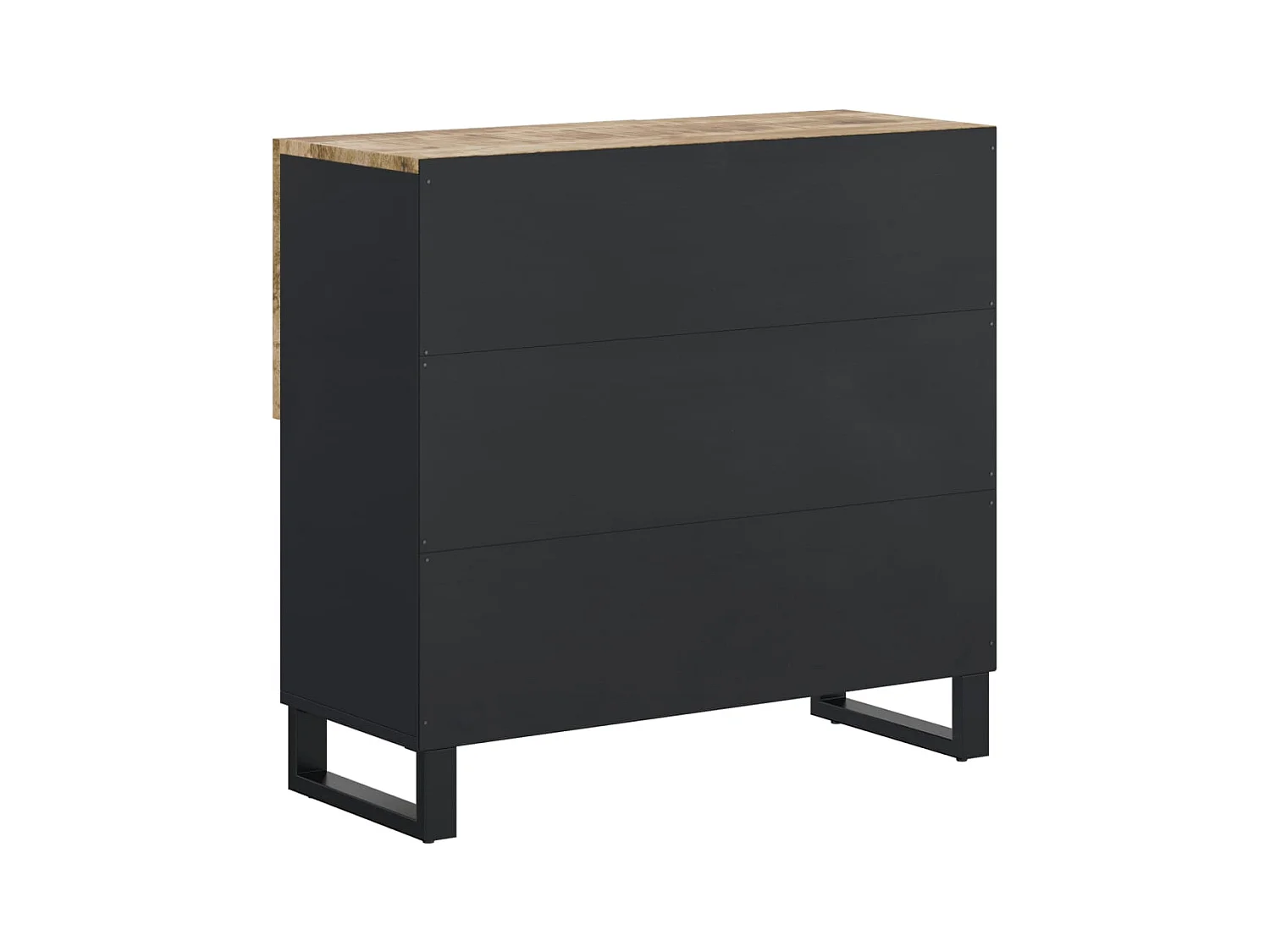 Buffet avec 2 portes 80x33x75 cm bois massif de manguier