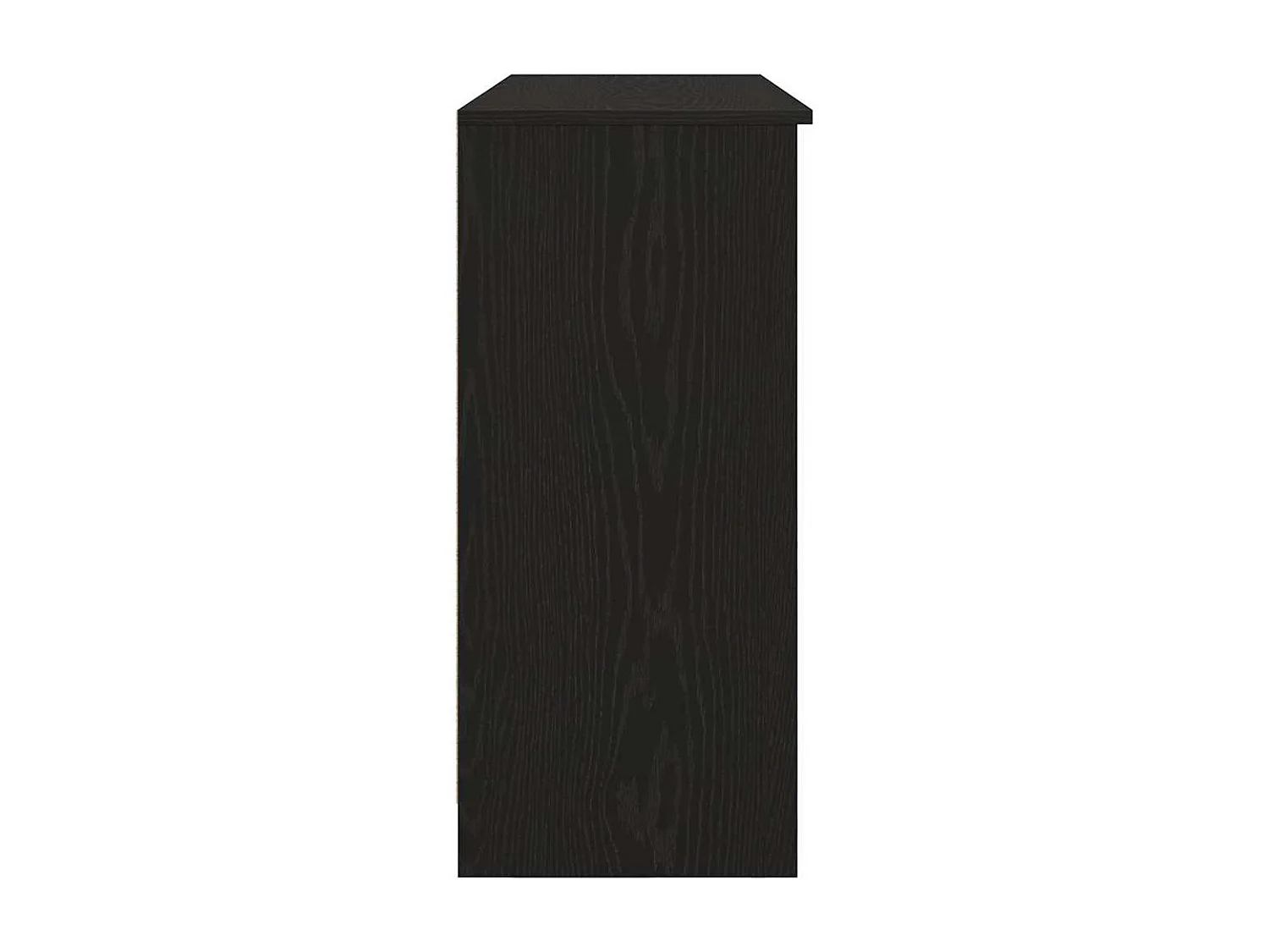 Buffet avec tiroir chêne noir 101x35x76 cm bois d'ingénierie