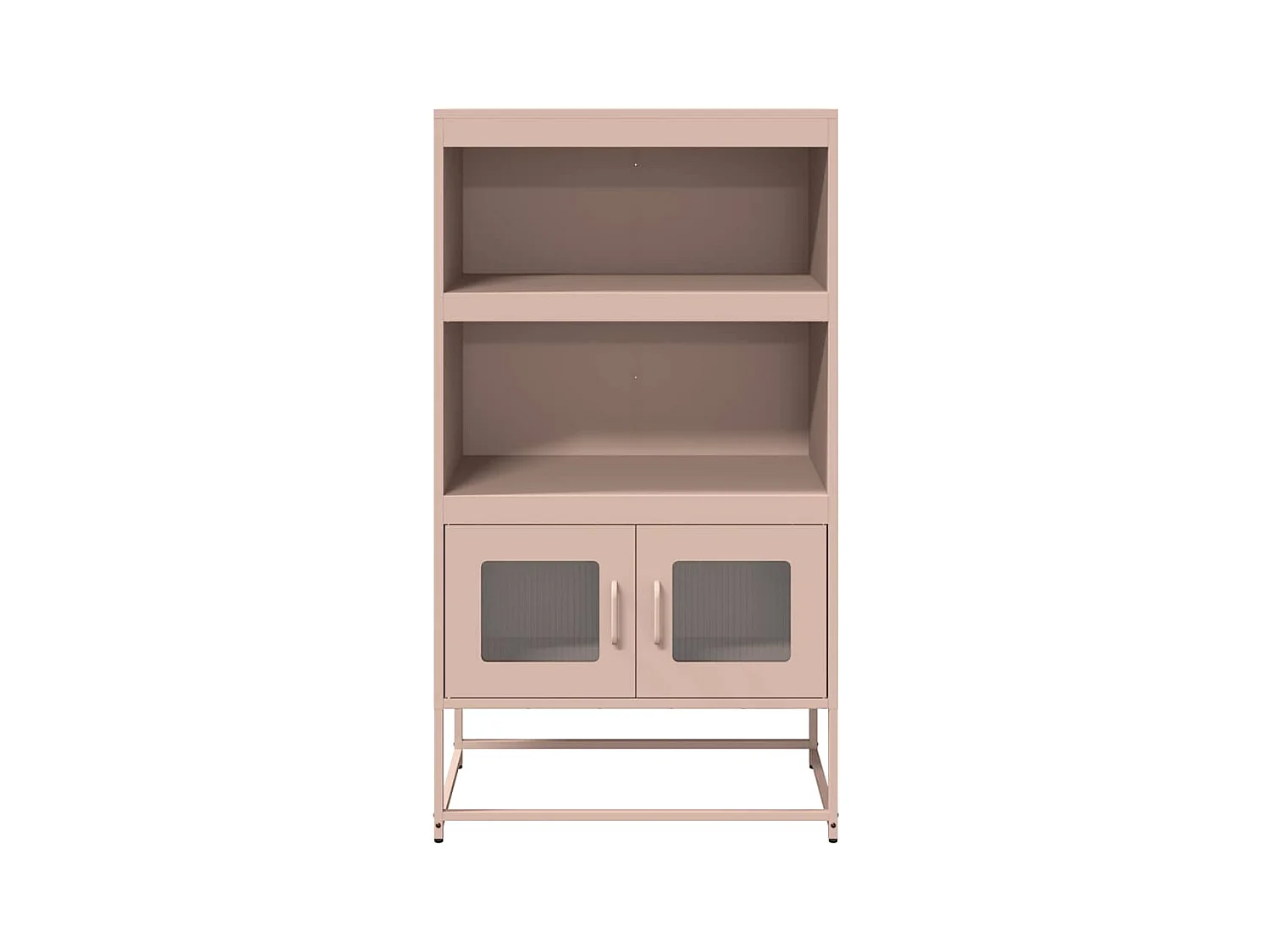 Buffet haut rose 68x39x123 cm acier
