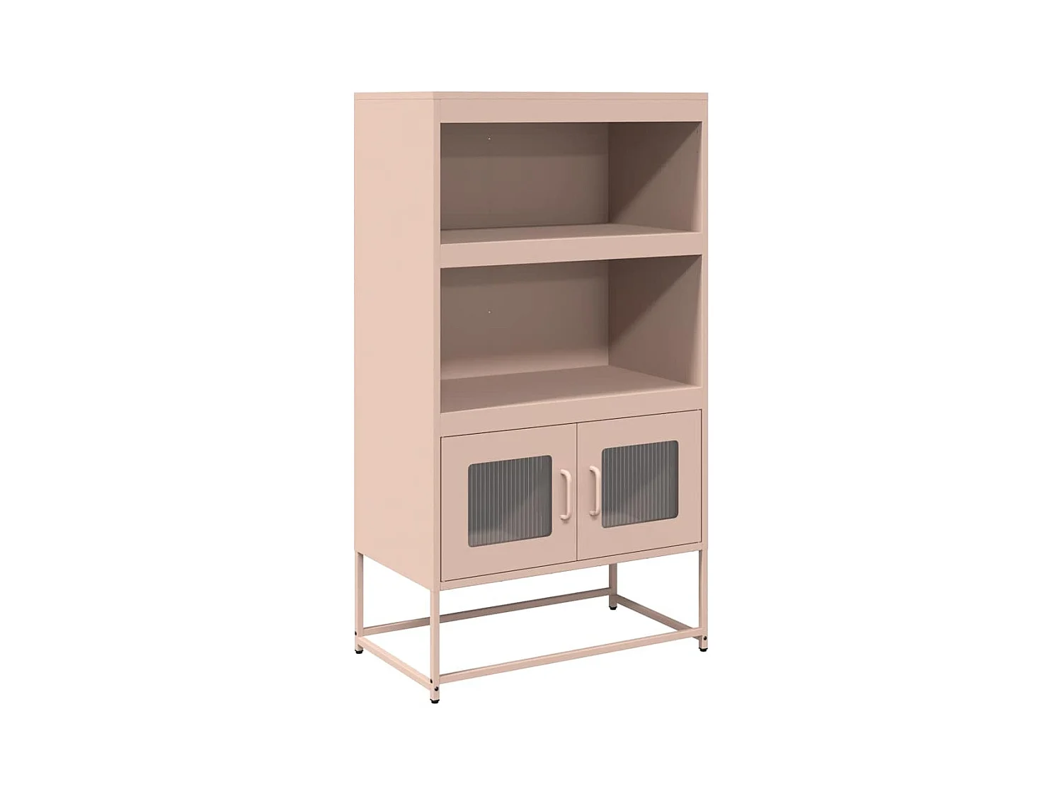 Buffet haut rose 68x39x123 cm acier