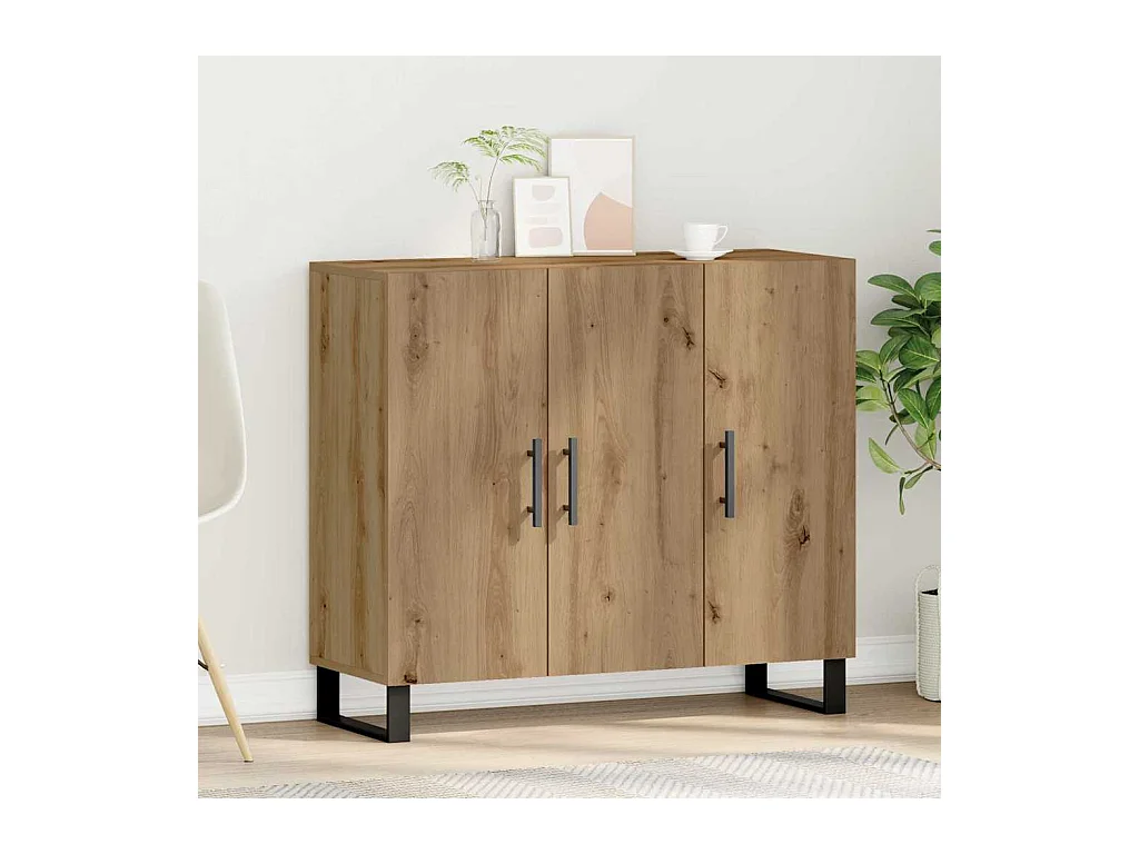 Buffet carvalho artisiano 90 x 34 x 80 cm Madeira processada