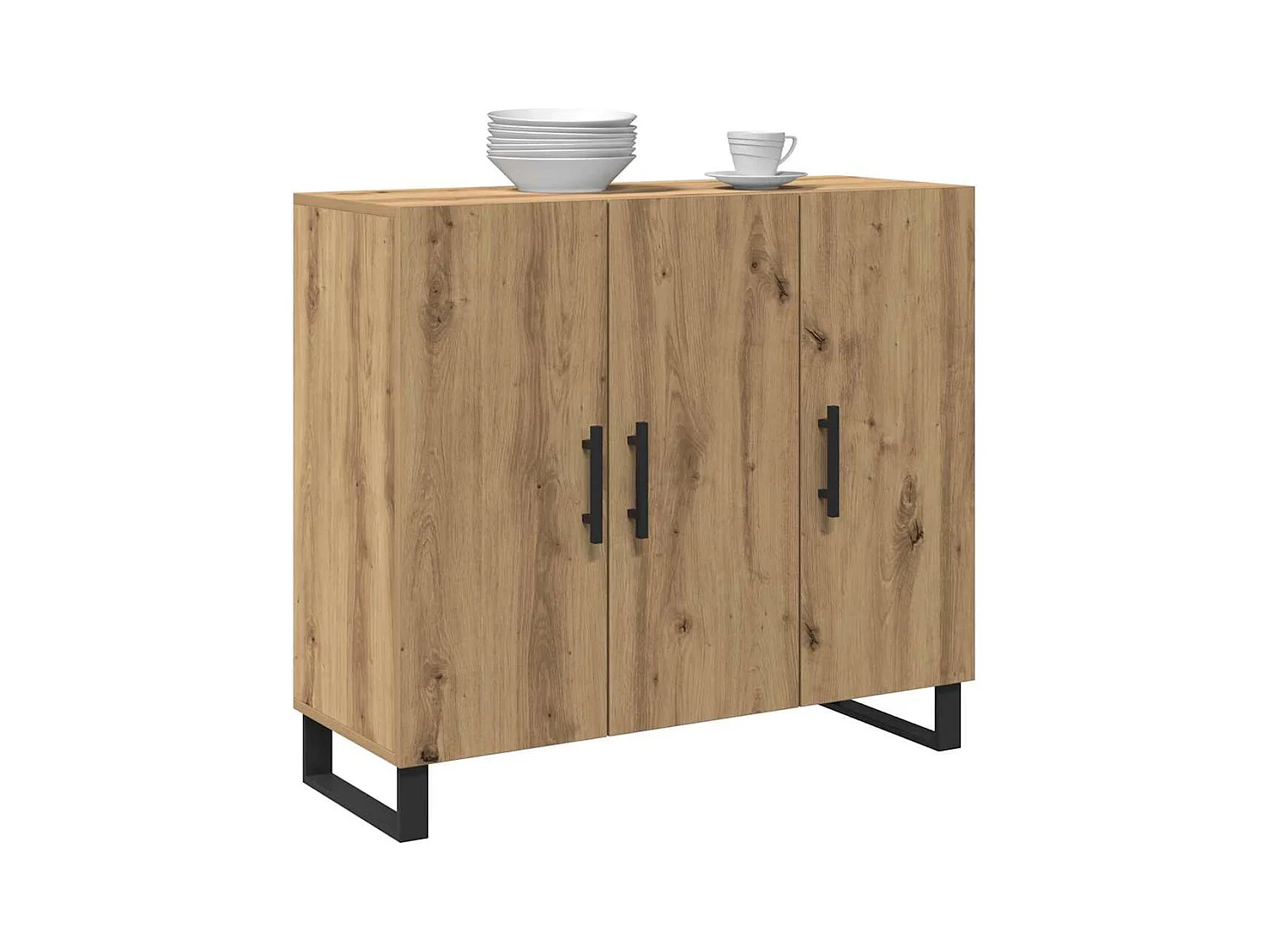 Buffet carvalho artisiano 90 x 34 x 80 cm Madeira processada