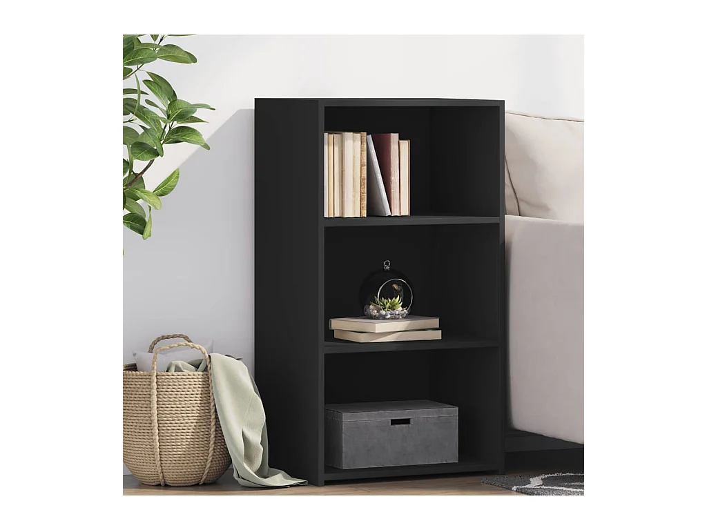 Buffet noir 50x41x93 cm bois d'ingénierie