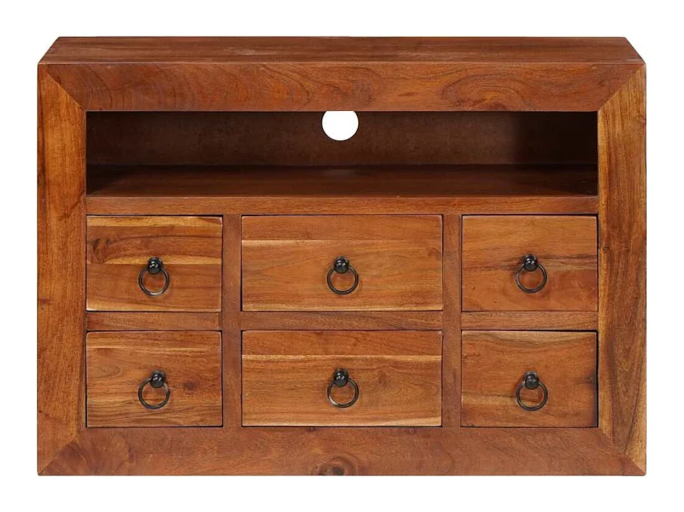 Buffet avec tiroir Marron 80 x 30 x 55 cm Bois d'acacia massif