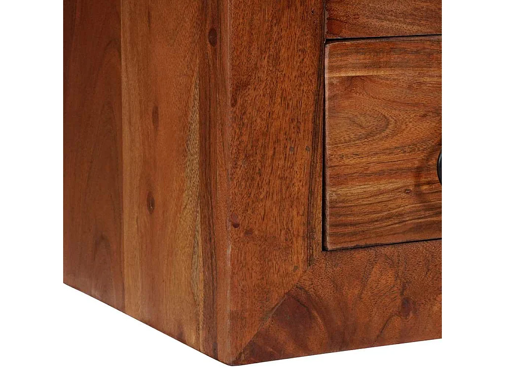 Buffet avec tiroir Marron 80 x 30 x 55 cm Bois d'acacia massif