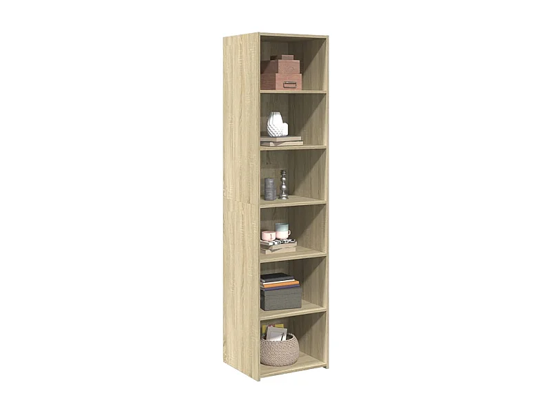 Buffet haut chêne sonoma 45x41x185 cm bois d'ingénierie