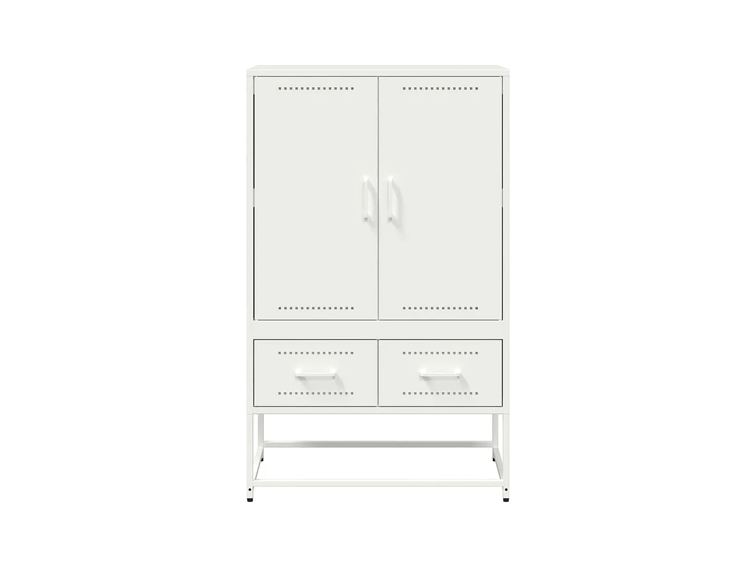 Buffet haut blanc 68x39x111,5 cm acier