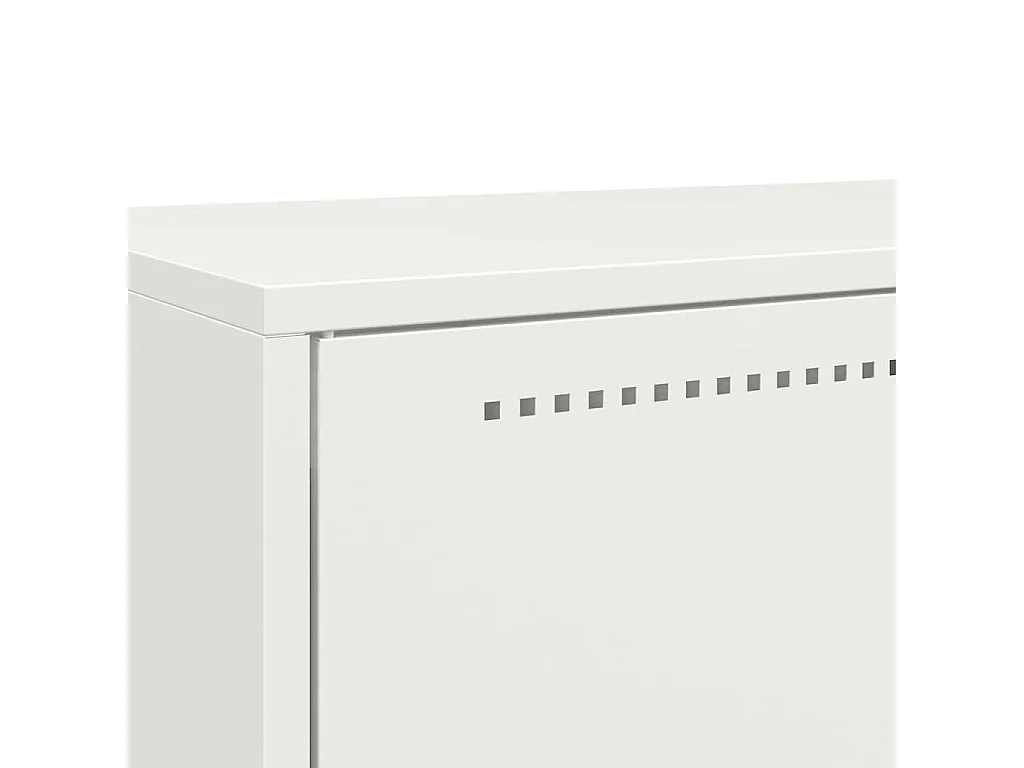 Buffet haut blanc 68x39x111,5 cm acier