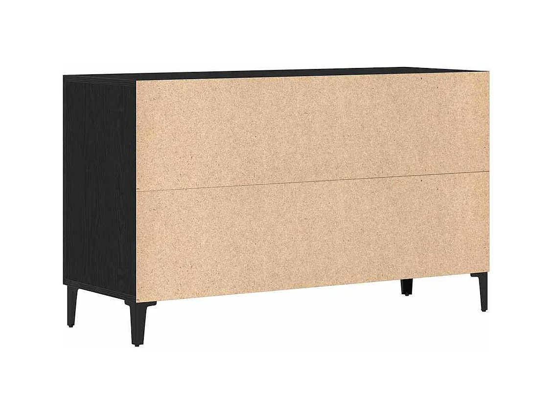 Vitrina con cajón Negro 100 x 36 x 60 cm Madera contrachapada