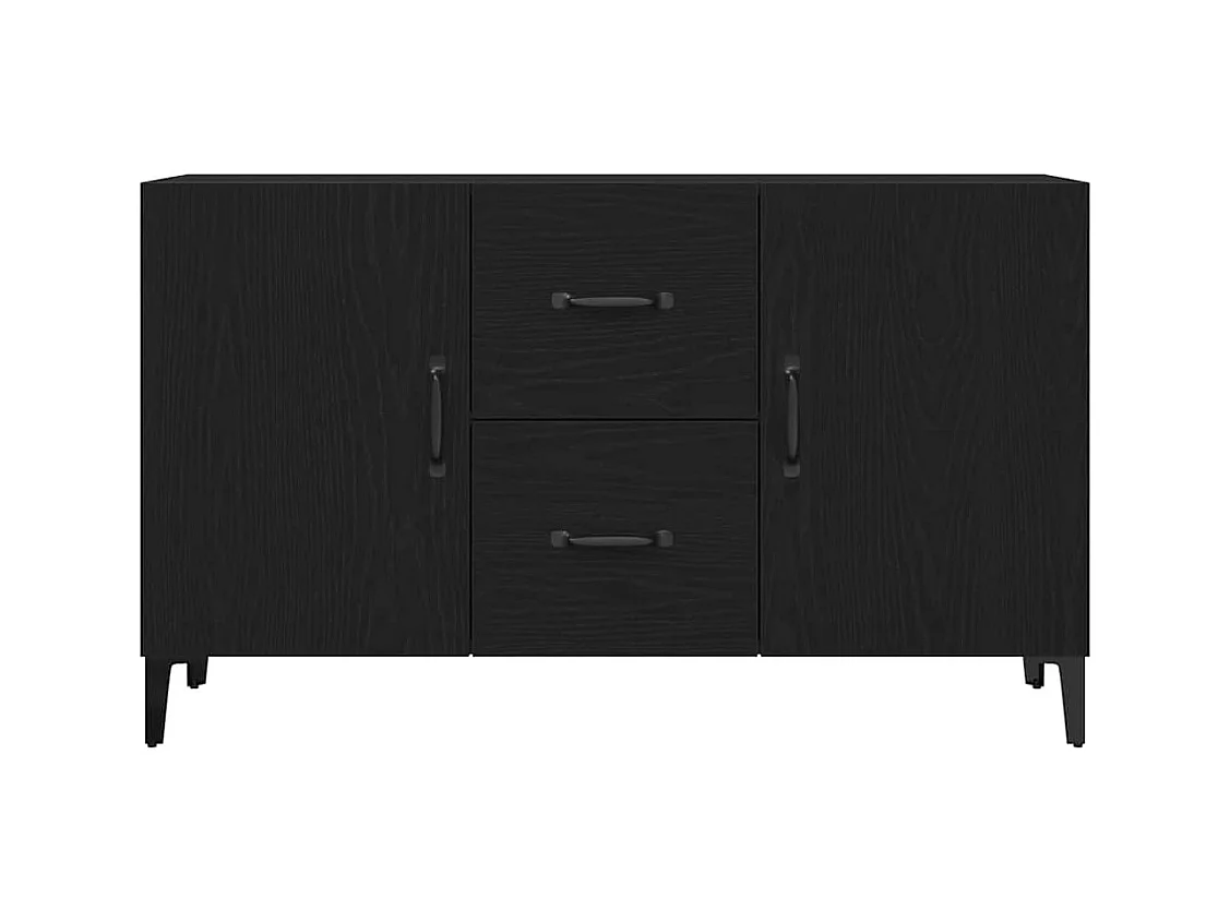 Vitrina con cajón Negro 100 x 36 x 60 cm Madera contrachapada