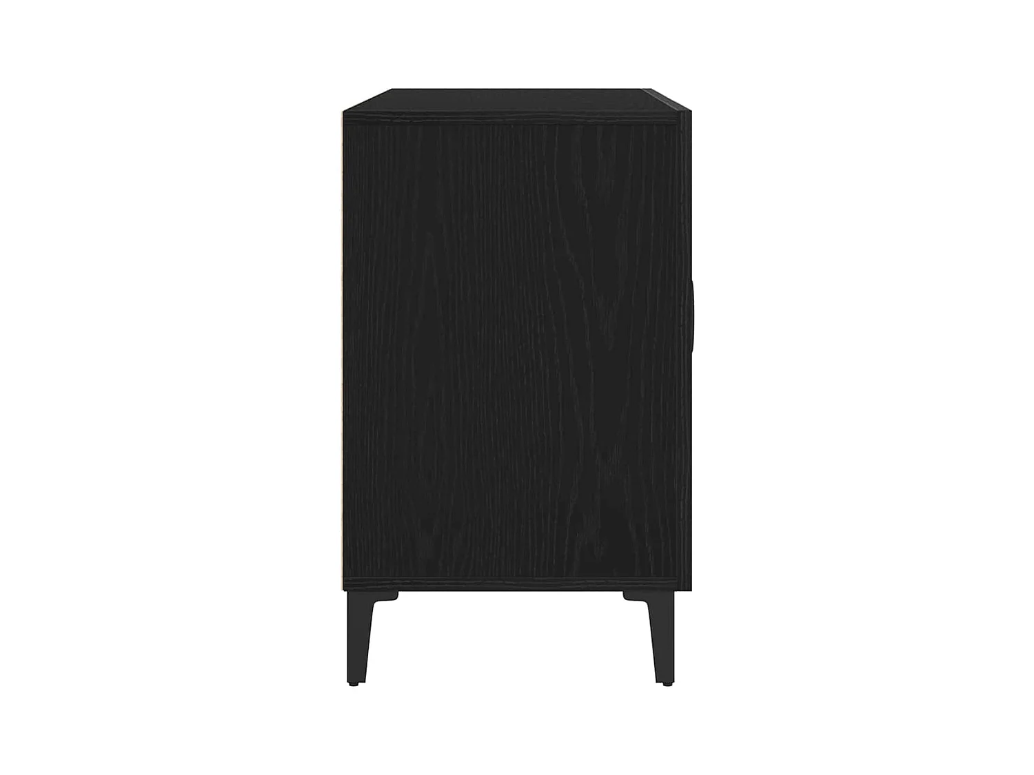 Vitrina con cajón Negro 100 x 36 x 60 cm Madera contrachapada