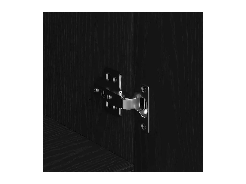 Vitrina con cajón Negro 100 x 36 x 60 cm Madera contrachapada