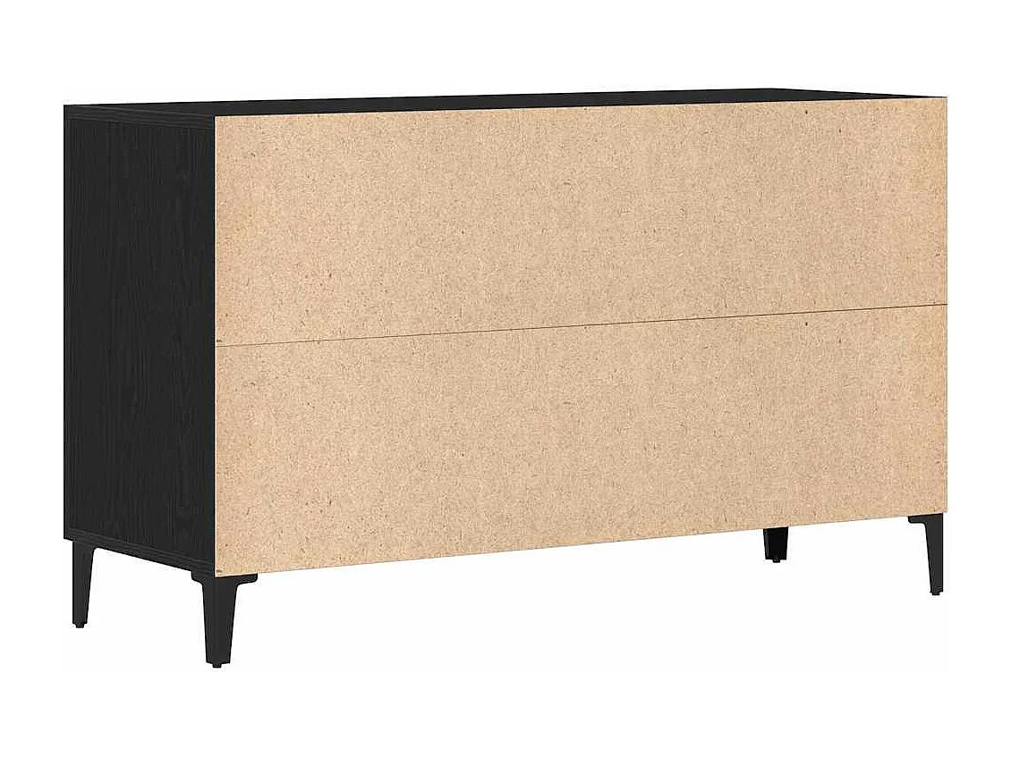 Vitrina con cajón Negro 100 x 36 x 60 cm Madera contrachapada