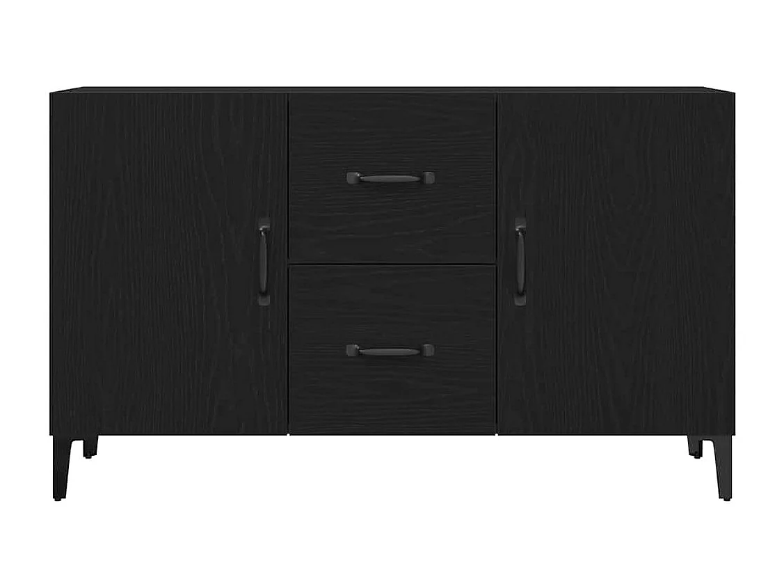 Vitrina con cajón Negro 100 x 36 x 60 cm Madera contrachapada