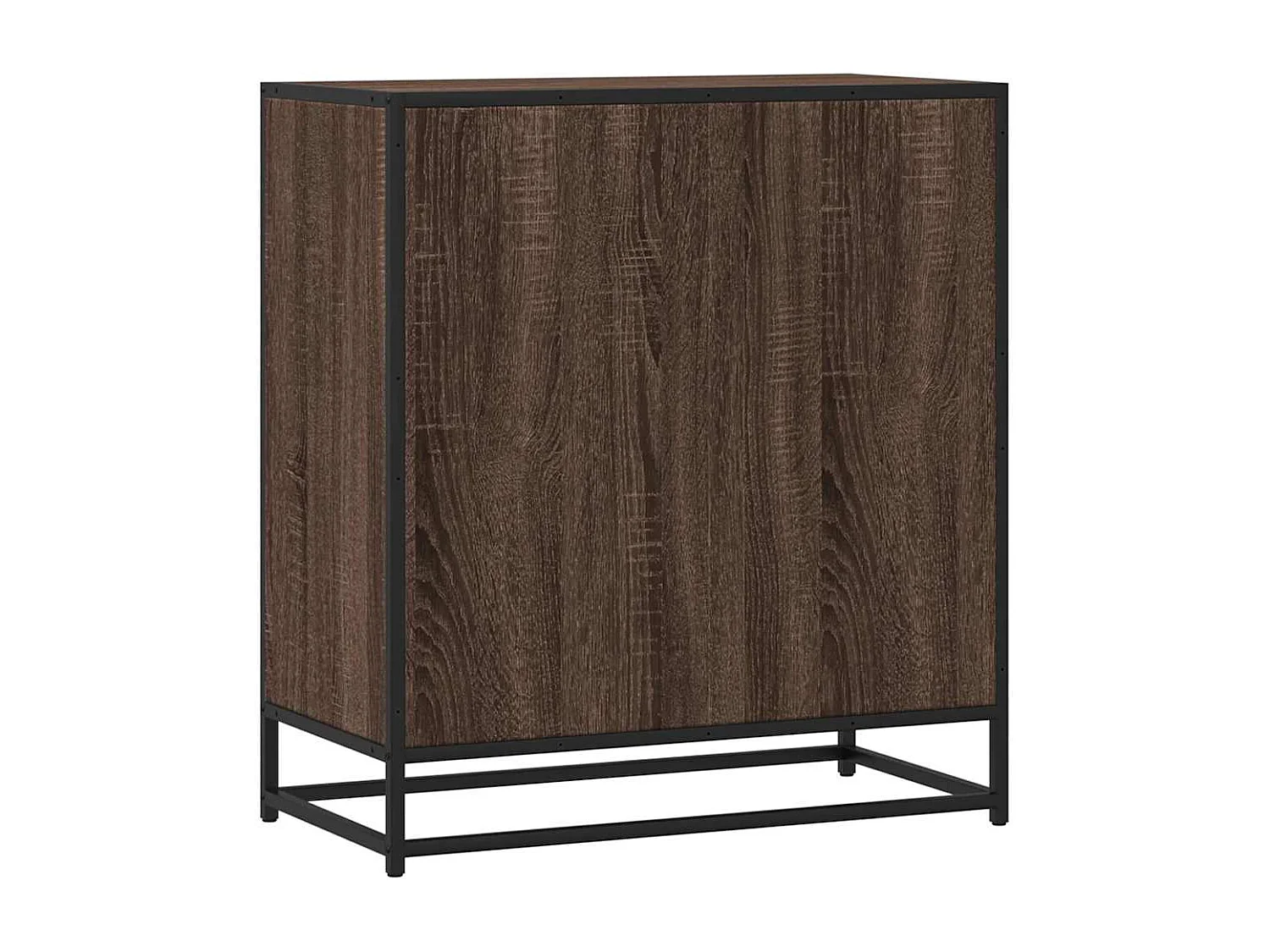Buffet chêne marron 68x35x76 cm bois d'ingénierie