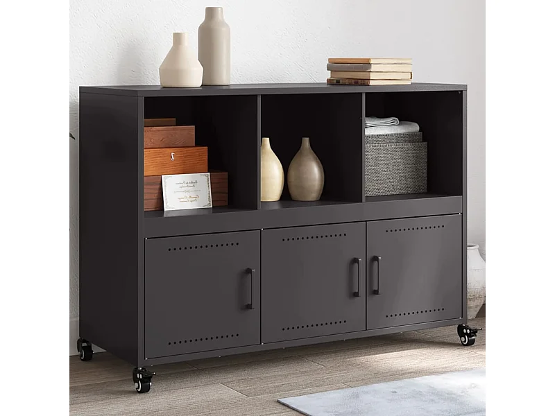 Aparador 100,5x39x72 cm aço preto