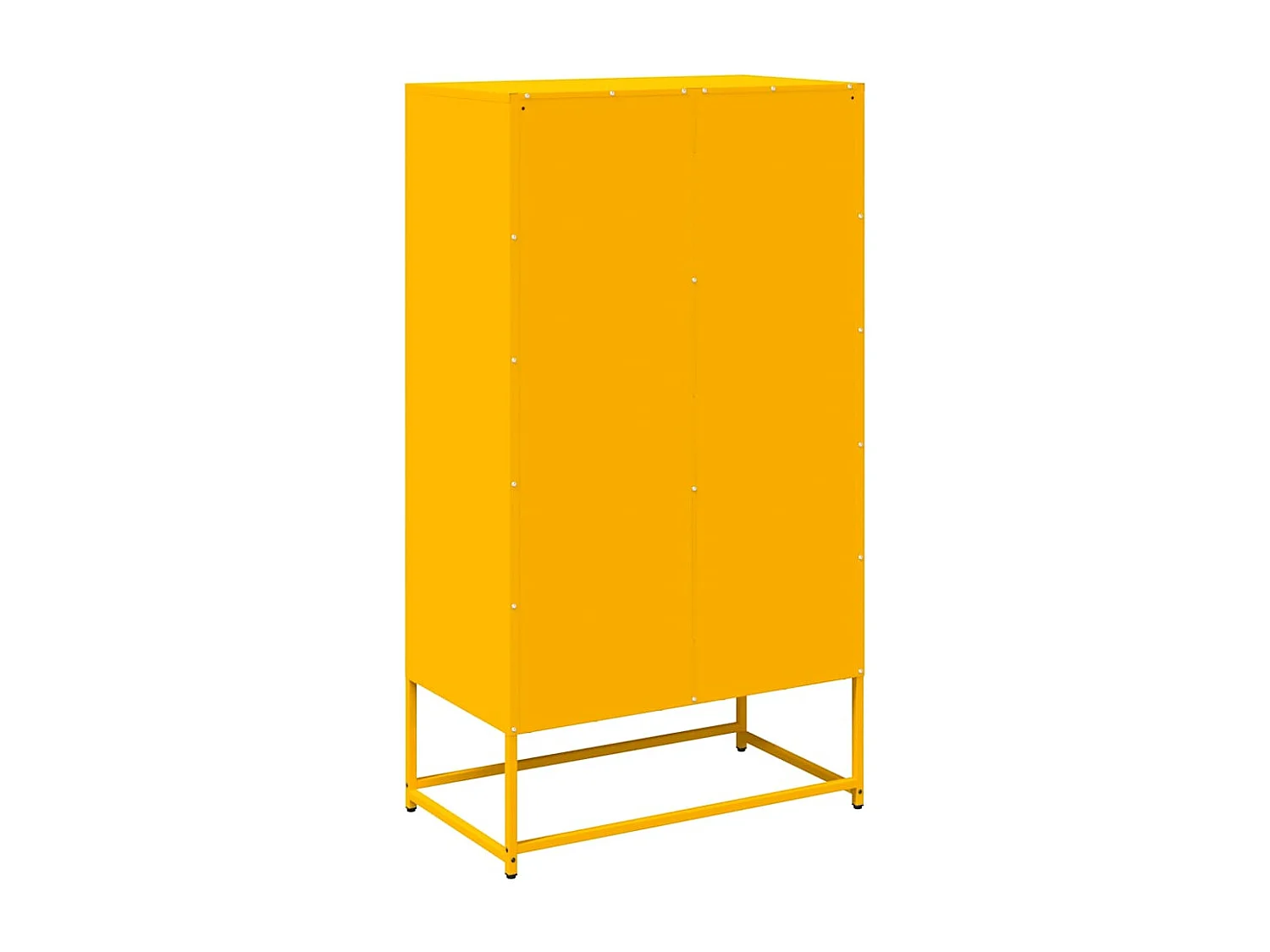 Buffet haut jaune moutarde 68x39x123 cm acier