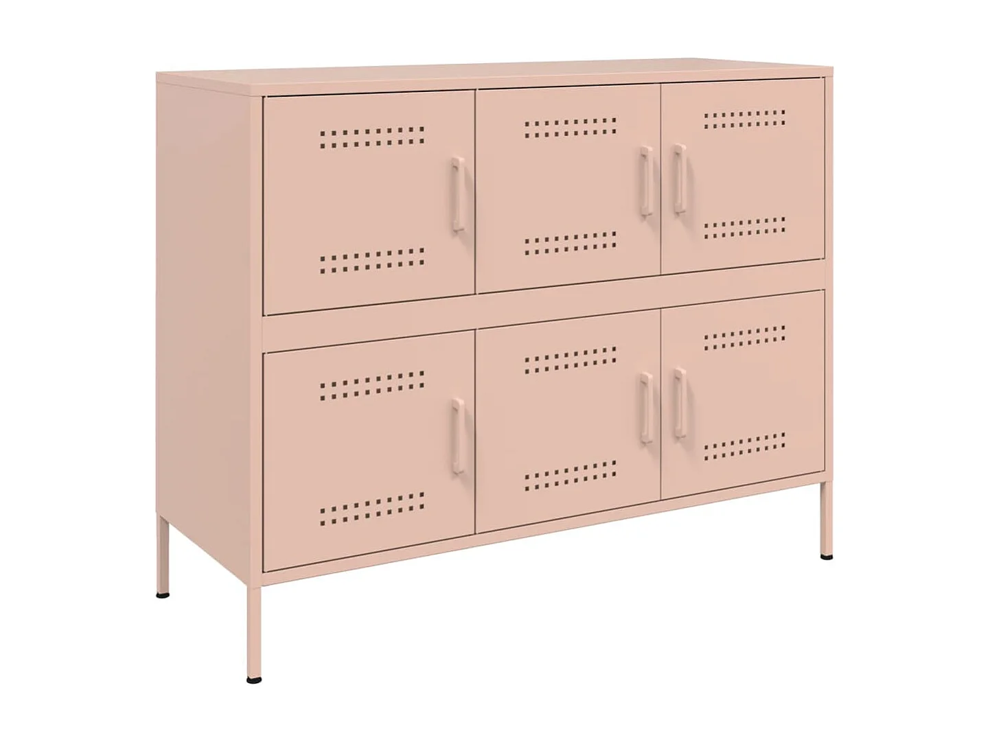 Buffet rose 100,5x39x79 cm acier