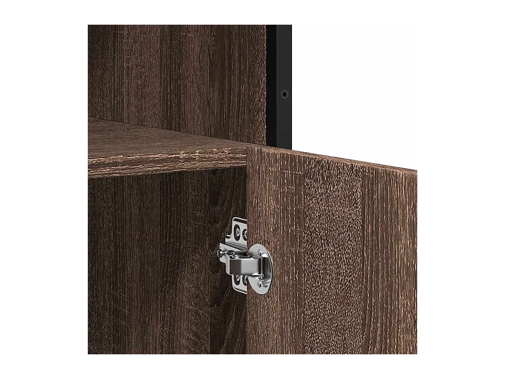 Buffet chêne marron 100x35x76 cm bois d'ingénierie