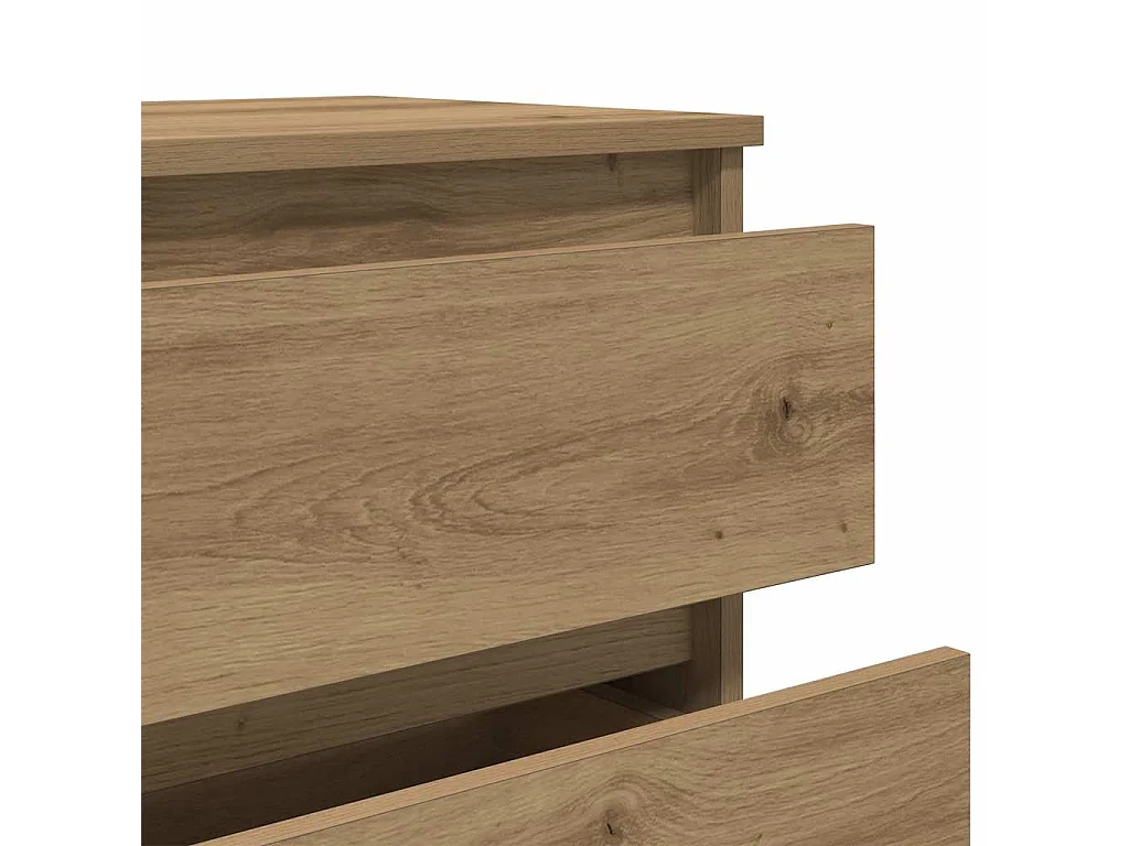Aparador madera contrachapada roble artisian 60x35x70 cm