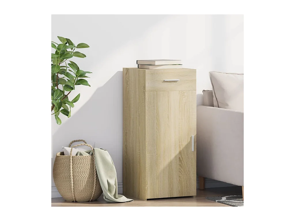 Buffet chêne sonoma 40x42,5x93 cm bois d'ingénierie