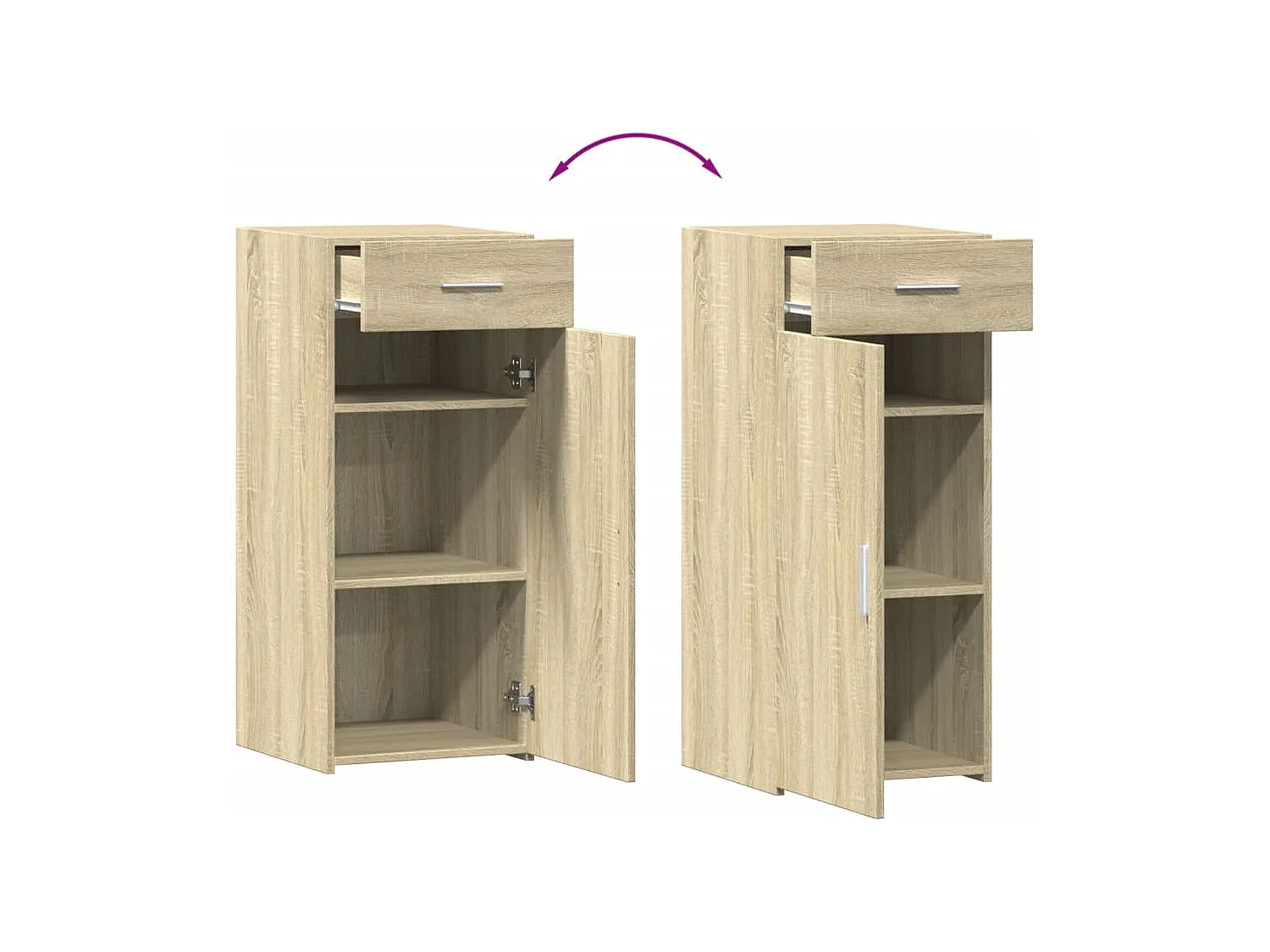 Buffet chêne sonoma 40x42,5x93 cm bois d'ingénierie