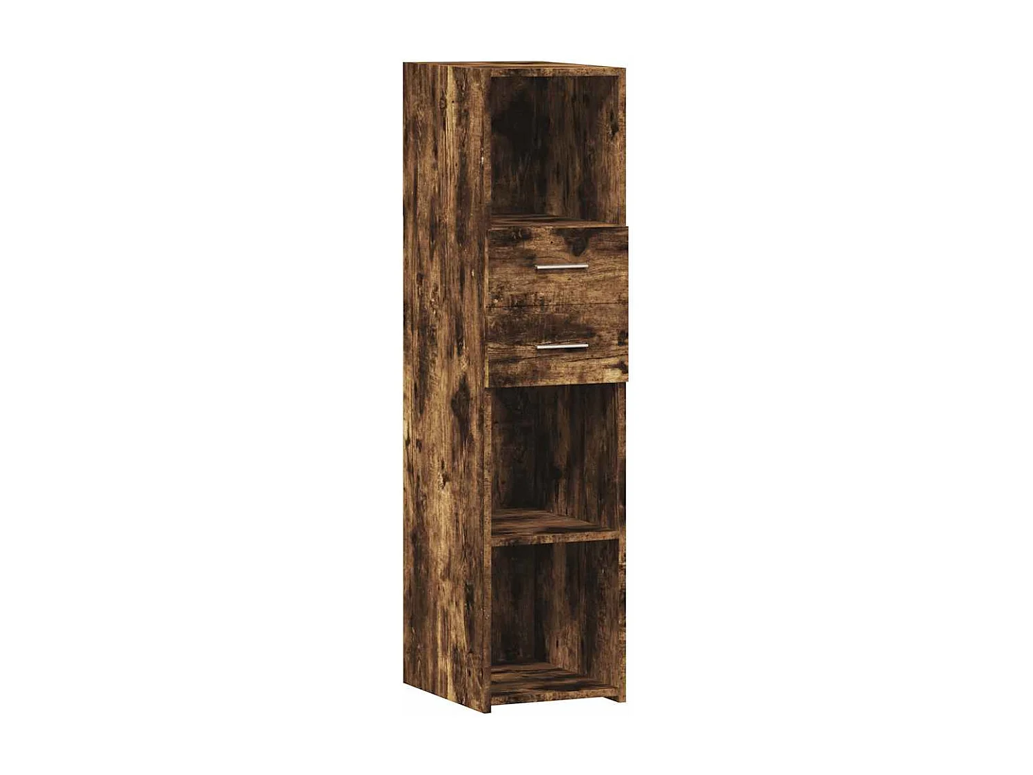 Buffet haut chêne fumé 30x42,5x124 cm bois d'ingénierie