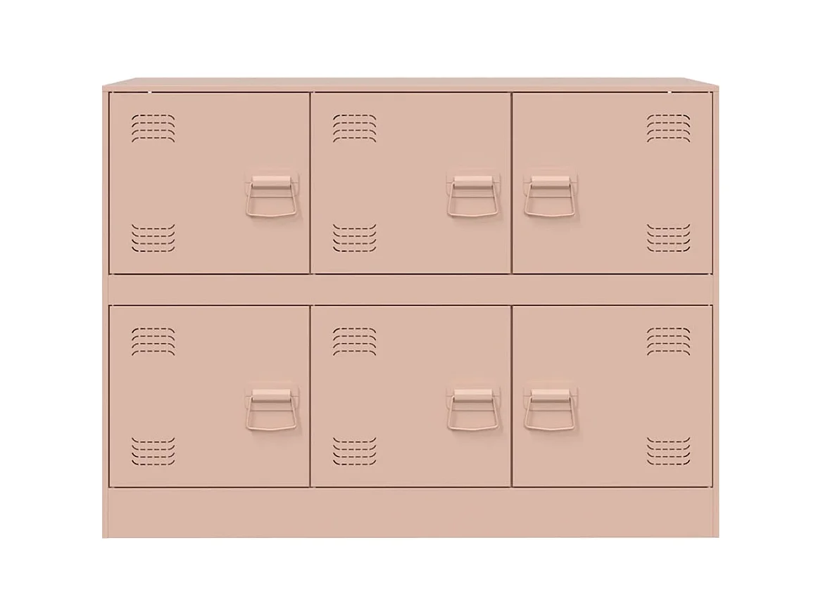 Buffet rose 99x39x73 cm acier