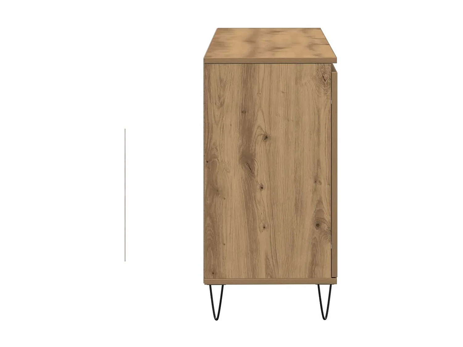 Buffet chêne artisanal 101,5x35x70 cm bois d'ingénierie