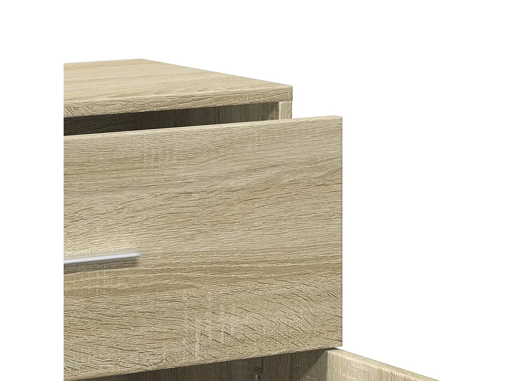 Buffets 2 pièces chêne sonoma 60x31x70 cm bois d'ingénierie