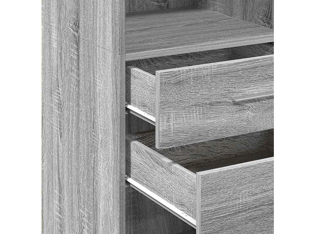 Buffet haut sonoma gris 40x42,5x124 cm bois d'ingénierie
