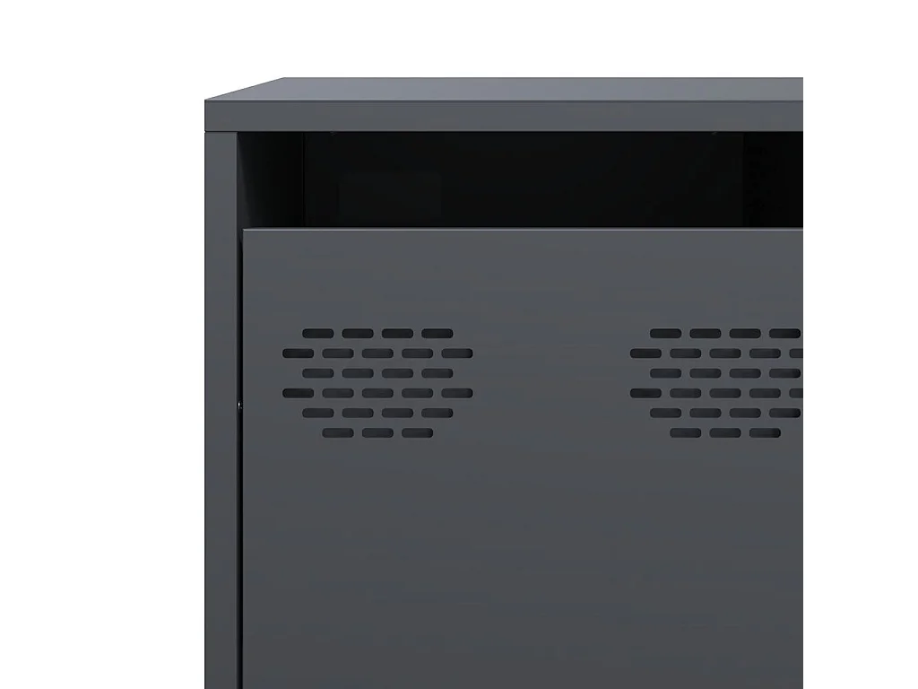 Buffet anthracite 135x39x73,5 cm acier laminé à froid