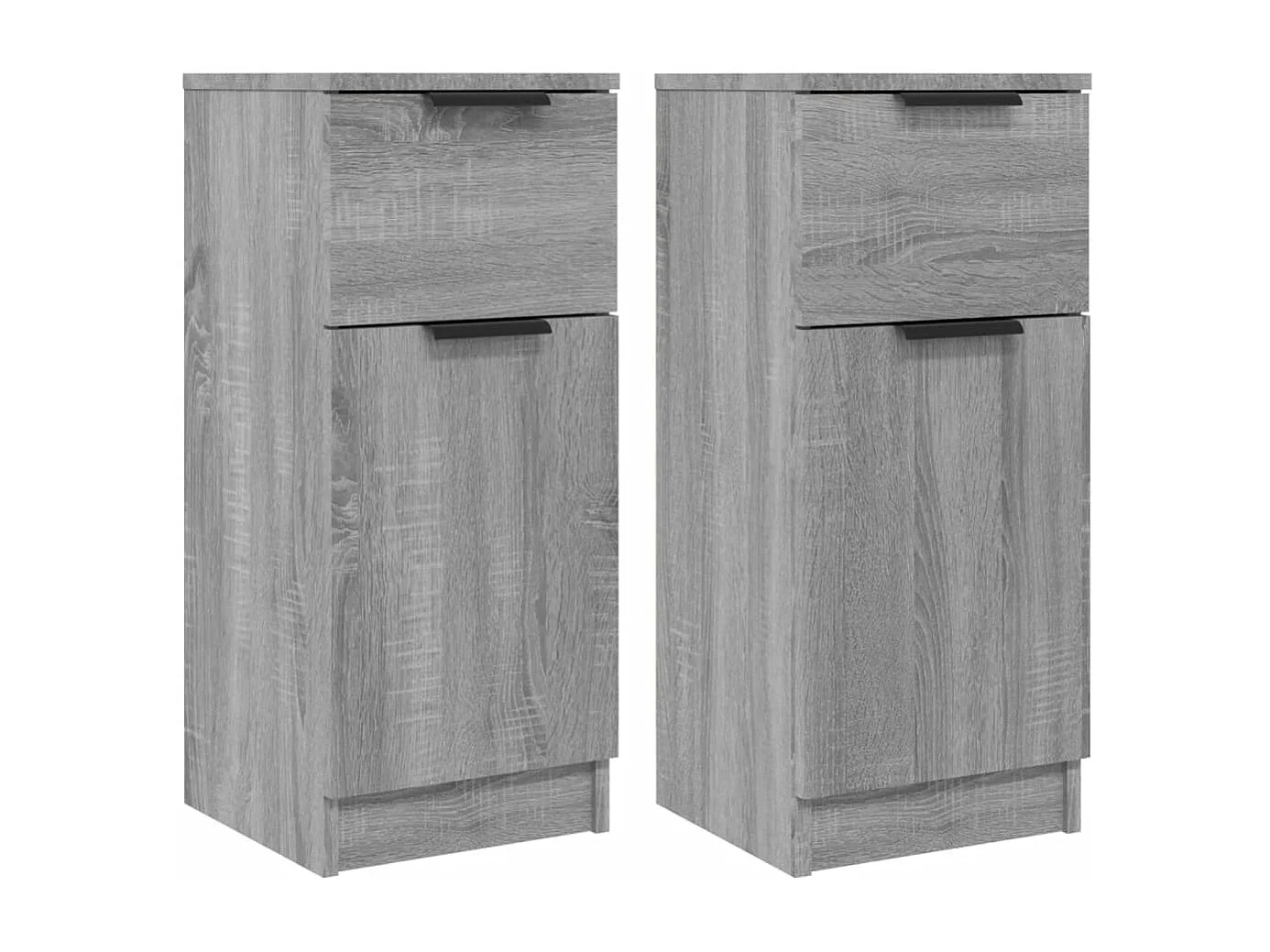 Buffets 2 pièces Sonoma gris 30x30x70 cm Bois d'ingénierie