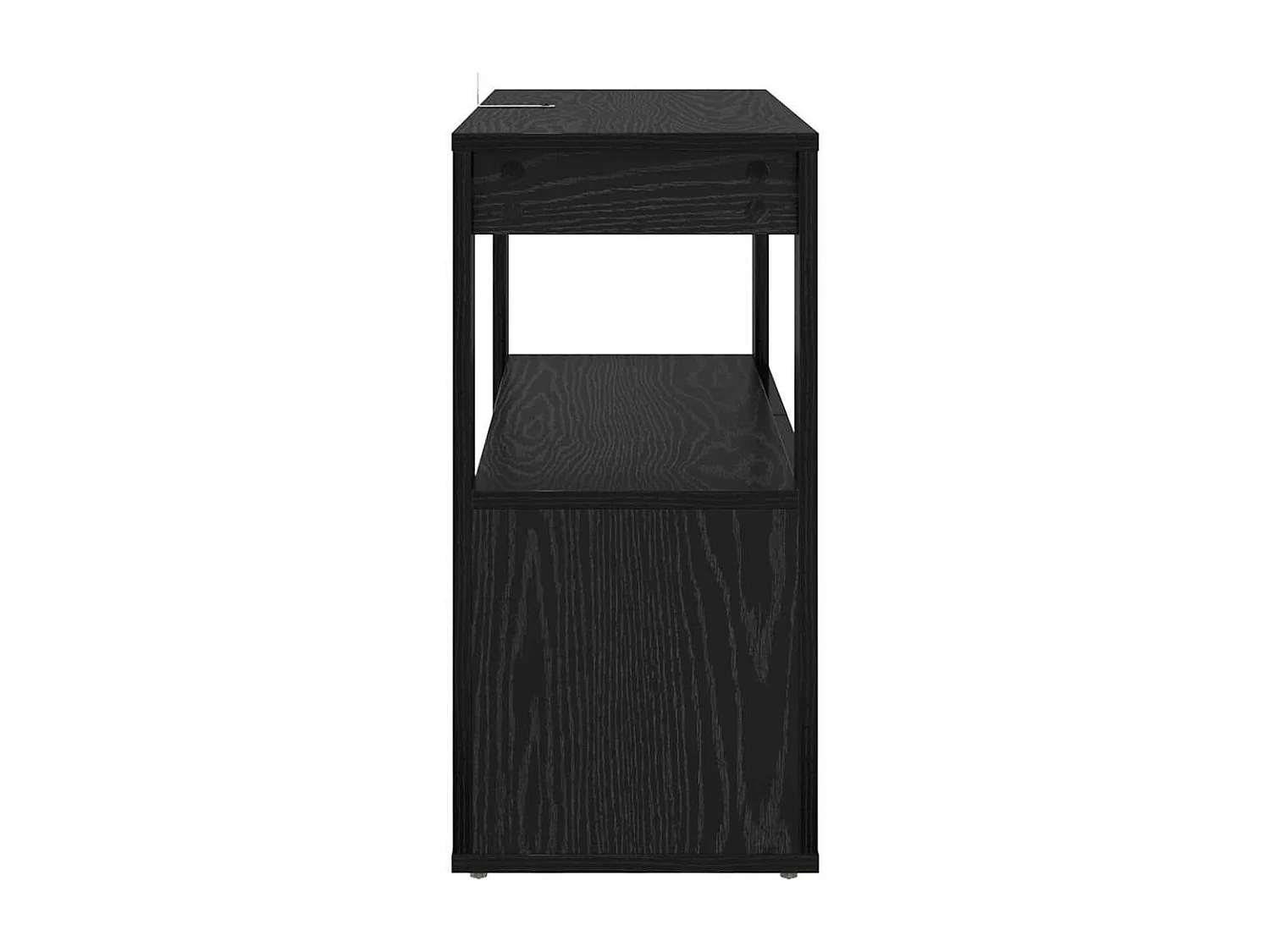 Buffet Chêne noir 80 x 30 x 60 cm Bois d'ingénierie