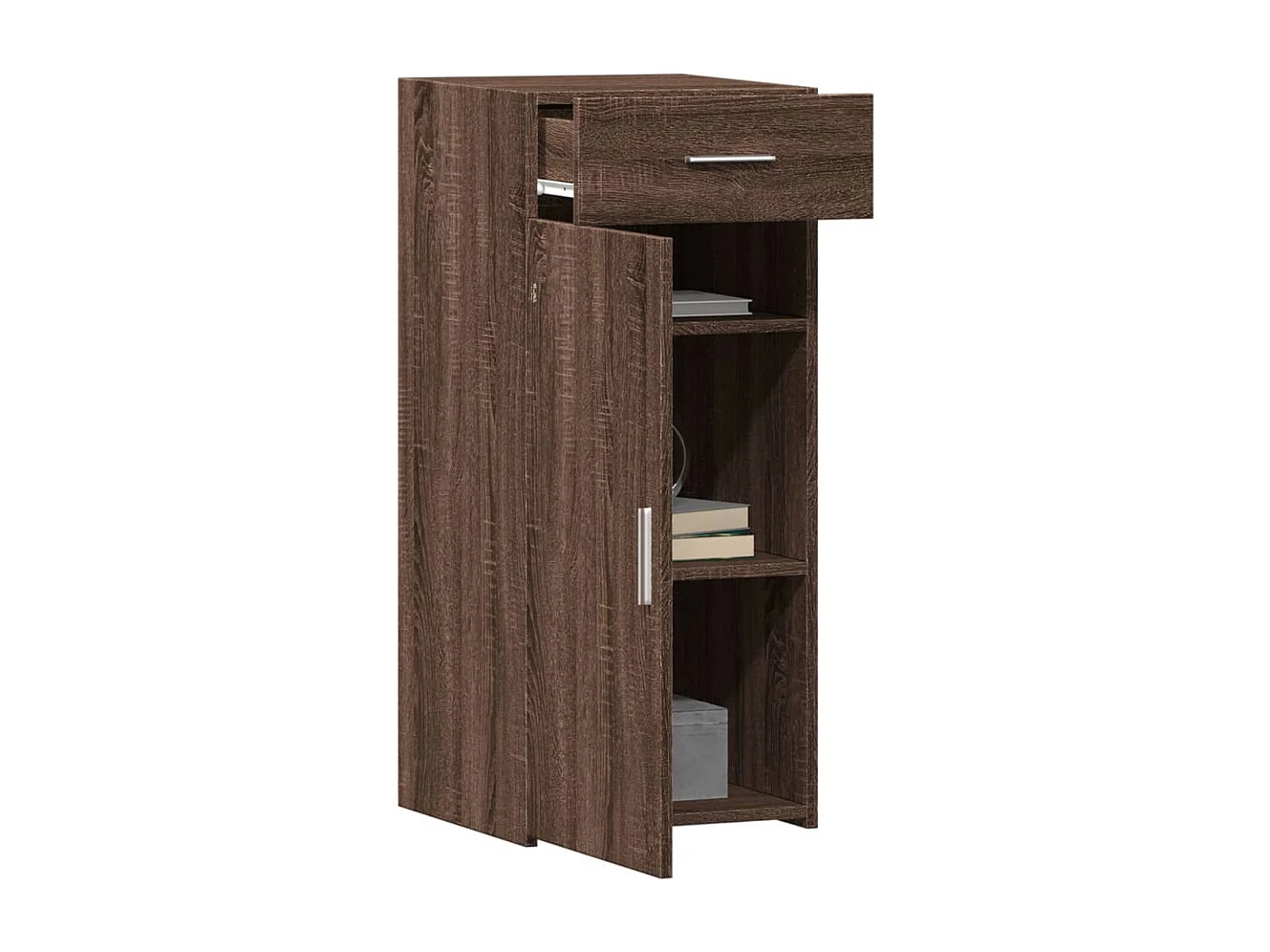 Buffet chêne marron 40x42,5x93 cm bois d'ingénierie