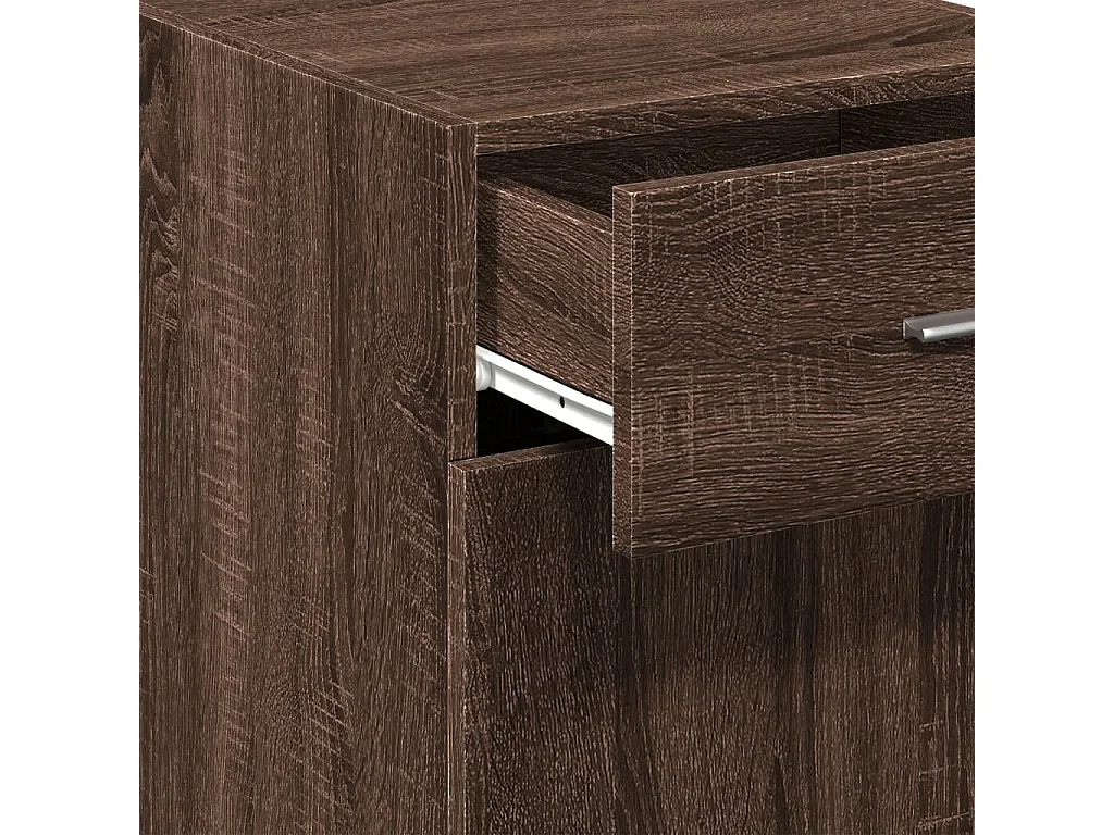Buffet chêne marron 40x42,5x93 cm bois d'ingénierie