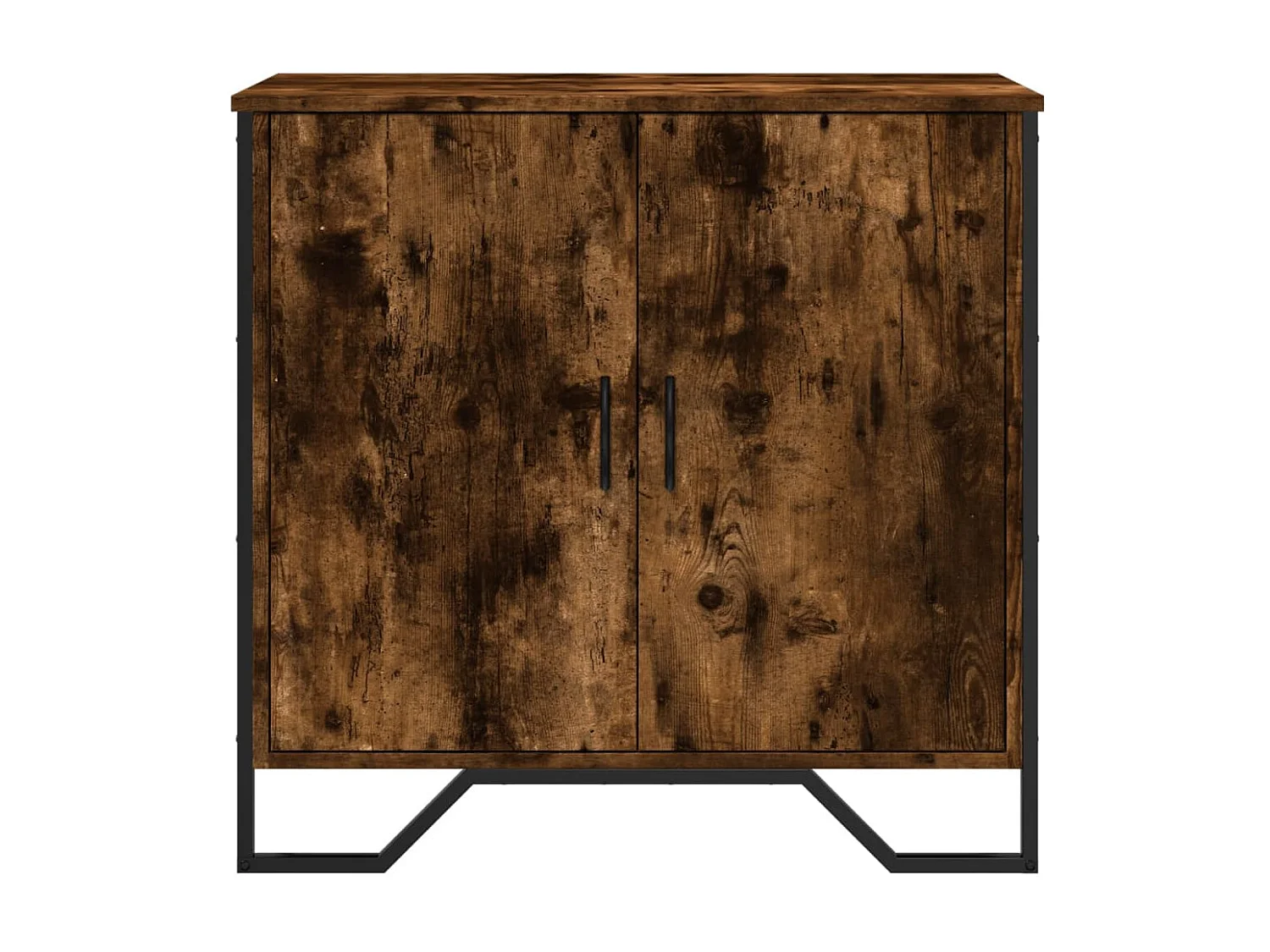 Buffet chêne fumé 78x35,5x74,5 cm bois d'ingénierie