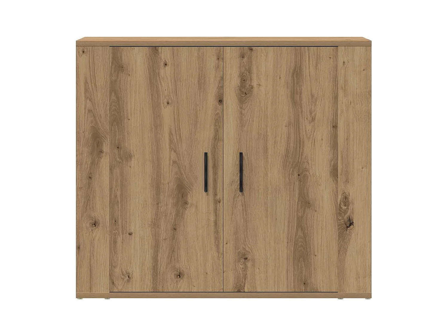 Buffet chêne artisanal 80x33x70 cm bois d'ingénierie