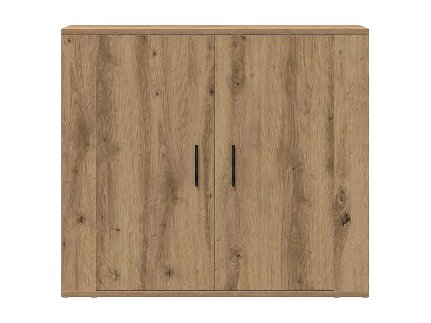 Buffet chêne artisanal 80x33x70 cm bois d'ingénierie