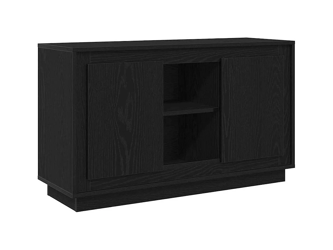 Buffet Chêne noir 102 x 35 x 60 cm Bois d'ingénierie