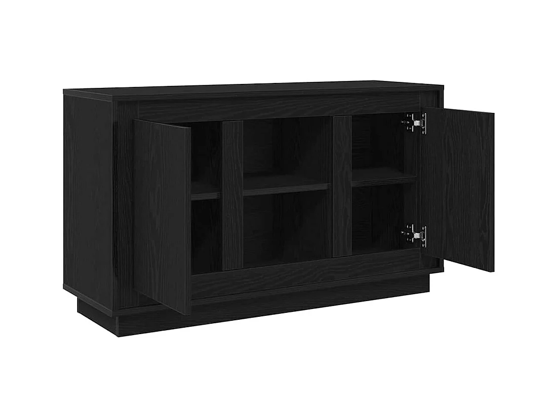Buffet Chêne noir 102 x 35 x 60 cm Bois d'ingénierie