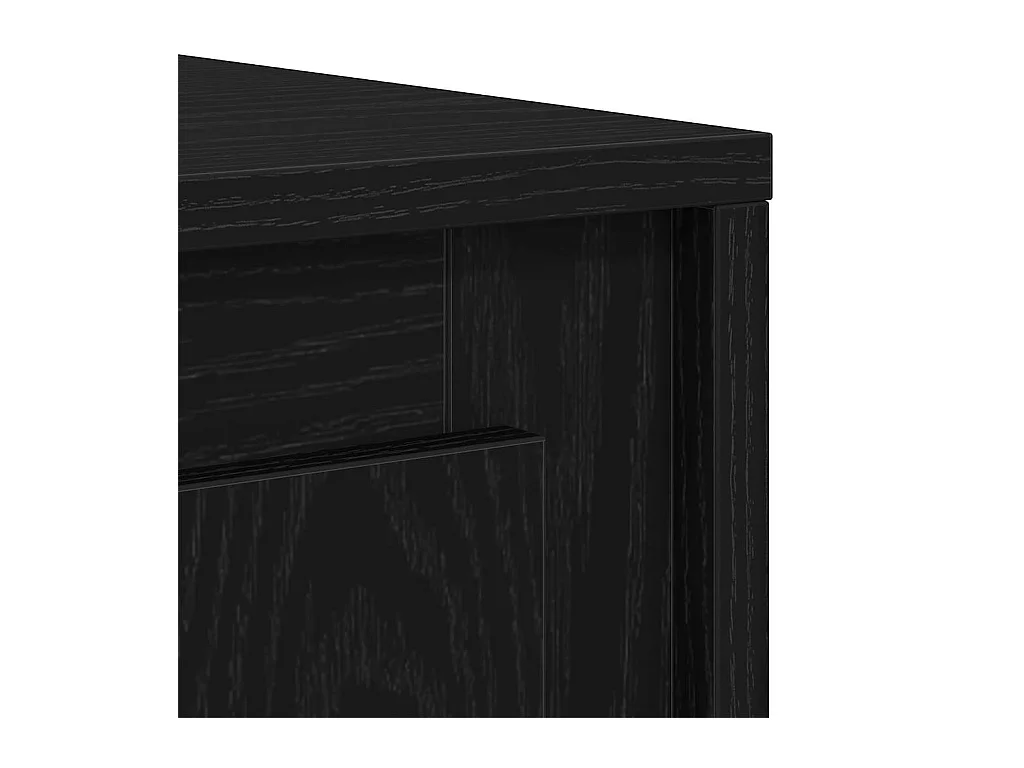 Buffet Chêne noir 102 x 35 x 60 cm Bois d'ingénierie