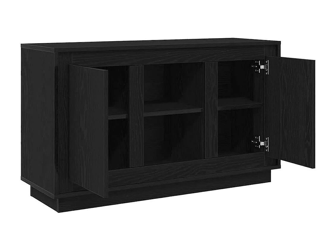 Buffet Chêne noir 102 x 35 x 60 cm Bois d'ingénierie