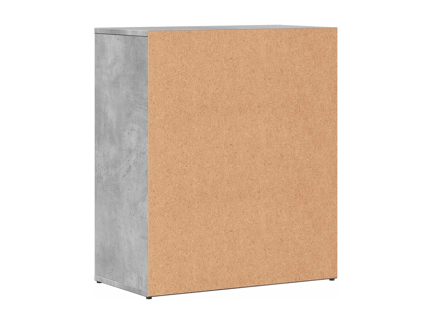 Buffets 2 pièces gris béton 60x31x70 cm bois d'ingénierie